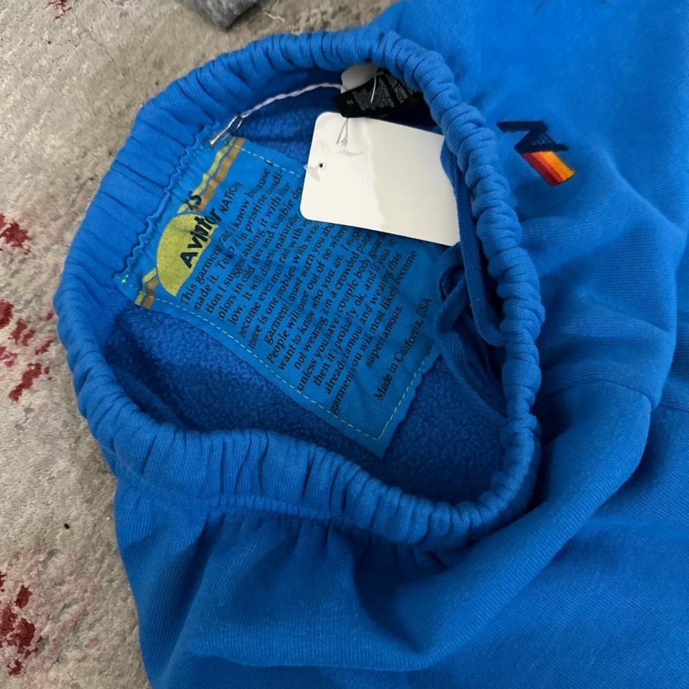 NWT💙AVIATOR NATION💙Royal Blue Sweatpants Joggers - Picture 2 of 4